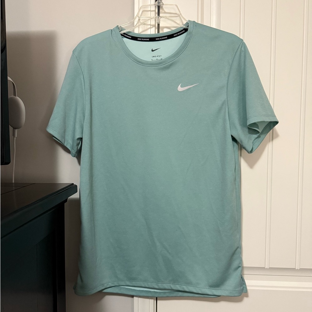 Light green Nike running Dri-Fit shirt. Size small